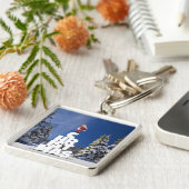 Porte-clés Paysage d'hiver de Noël (Côté)