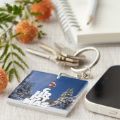 Porte-clés Paysage d'hiver de Noël (Devant Droit)