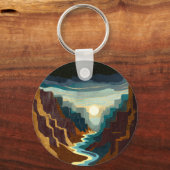 Porte-clés Paysage du Canyon Sunset (Verso)