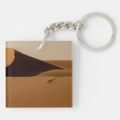 Porte-clés Paysage du désert des dunes de sable (Dos)