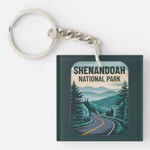 Porte-clés Paysage du parc national de Shenandoah