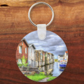 Porte-clés Paysage en bateau du port de Bungalow (Recto)