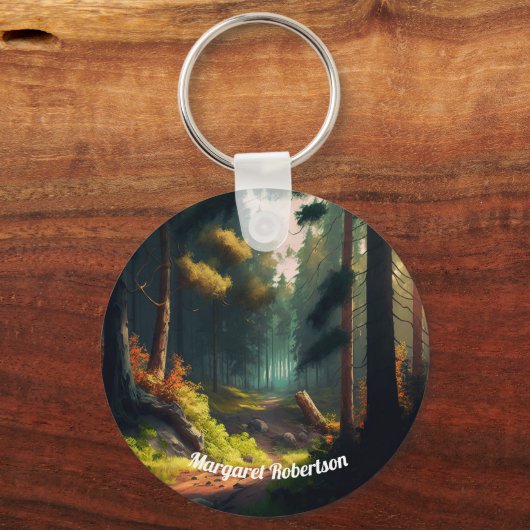 Porte-clés Paysage forestier (Recto)