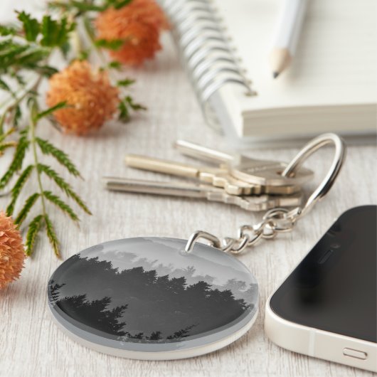 Porte-clés Paysage forestier de Hazy Photo (Devant Droit)