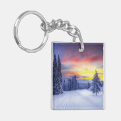 Porte-clés Paysage hivernal (Devant gauche)