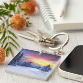 Porte-clés Paysage hivernal (Devant Droit)