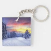 Porte-clés Paysage hivernal (Dos)