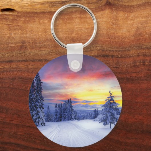 Porte-clés Paysage hivernal (Recto)