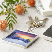 Porte-clés Paysage hivernal (Côté)