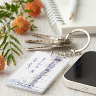 Porte-clés Paysage hivernal neige