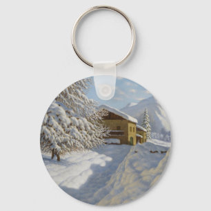 Porte-clés Paysage hivernal vintage Ivan Choultse