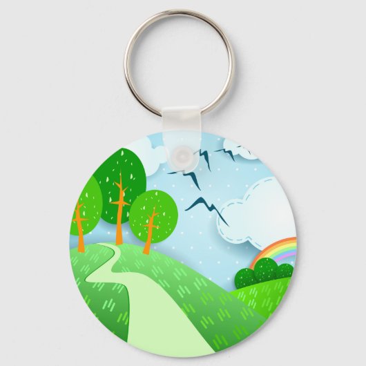 Porte-clés Paysage Imaginaire, porte - clé (Recto)
