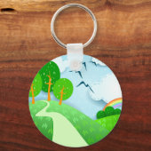 Porte-clés Paysage Imaginaire, porte - clé (Recto)