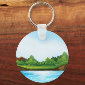 Porte-clés Paysage naturel avec réservoir de rivière-22805 (Recto)