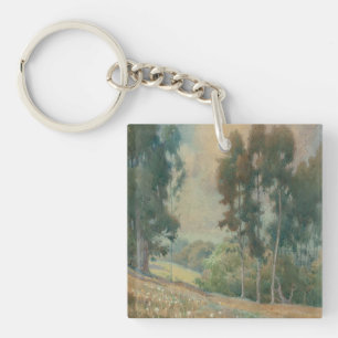 Porte-clés Paysage printanier (1911) Scène aquarelle sereine