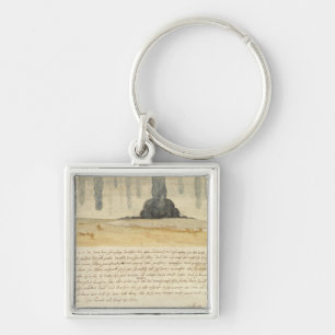 Porte-clés Paysage rêveur avec le texte, 1526