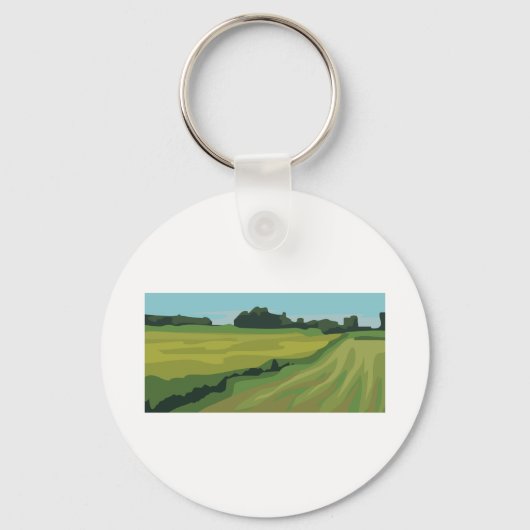 Porte-clés Paysage rural (Recto)