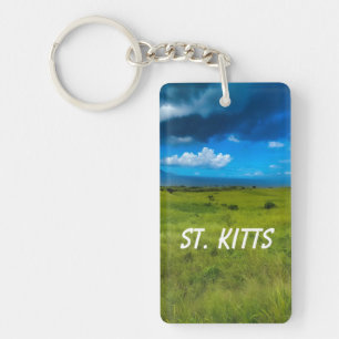 Porte-clés Paysage rural de Saint-Kitts