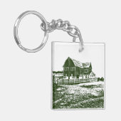 Porte-clés Paysage rural maison de ferme de style coupe (Devant gauche)