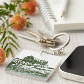 Porte-clés Paysage rural maison de ferme de style coupe (Devant Droit)