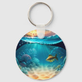 Porte-clés Paysage sous-marin tropical (Verso)