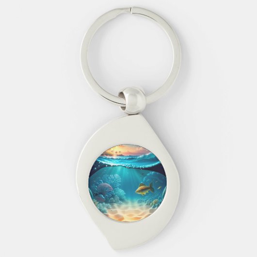 Porte-clés Paysage sous-marin tropical (Devant)