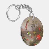 Porte-clés Paysage tropical avec dix colibris (Devant gauche)
