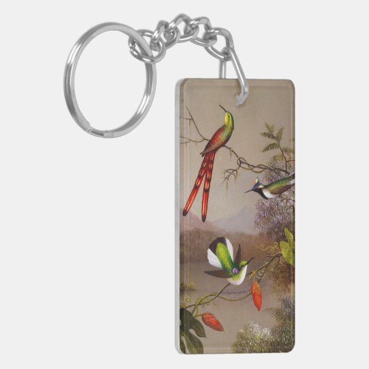Porte-clés Paysage tropical avec dix colibris (Devant gauche)