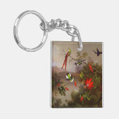 Porte-clés Paysage tropical avec dix colibris (Devant gauche)