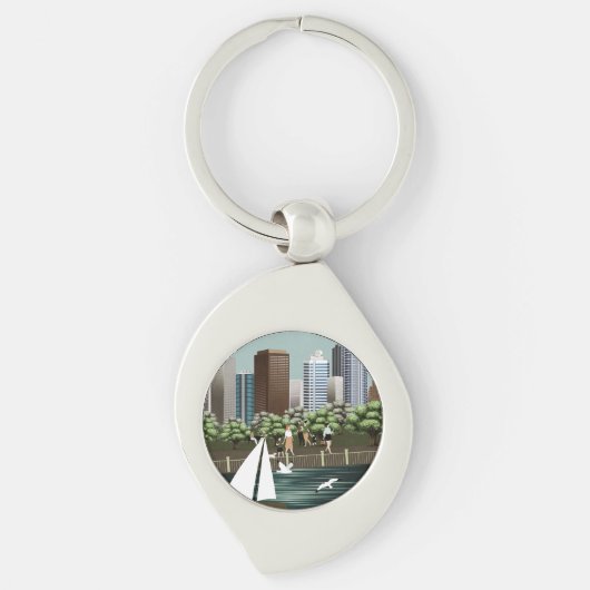 Porte-clés Paysage urbain (Devant)