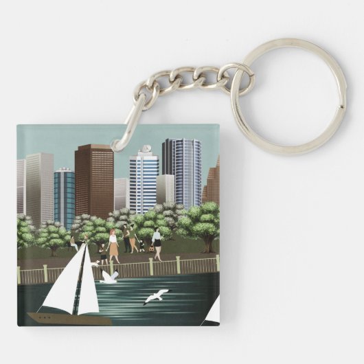 Porte-clés Paysage urbain (Dos)