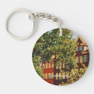 Porte-clés Paysage urbain de Copenhague - Danemark