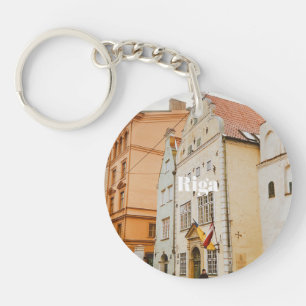 Porte-clés Paysage urbain de Riga Aimant photo flexible