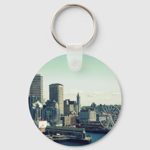 Porte-clés Paysage urbain de Seattle