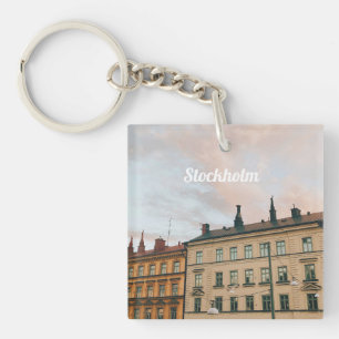 Porte-clés Paysage urbain de Södermalm à Stockholm