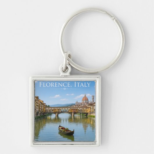 Porte-clés Paysage urbain romantique du Ponte Vecchio (Devant)