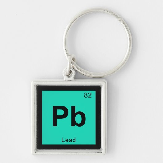 Porte-clés Pb - Chimie Au Plomb Élément Symbole Périodique De (Devant)