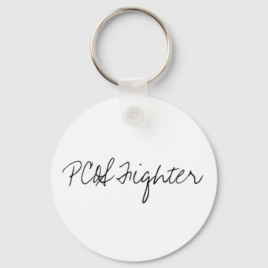 Porte-clés PCOS Fighter (Recto)