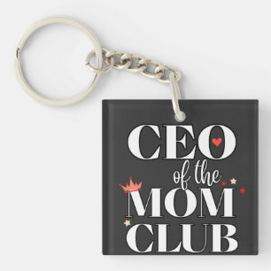 Porte-clés PDG de Mom Club - Drôle cadeau de fête des mères p