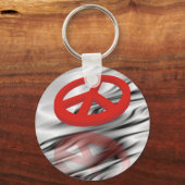 Porte-clés Peace 3D / reflexion (Recto)