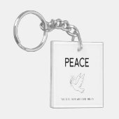 Porte-clés Peace be still bird flying (Devant gauche)