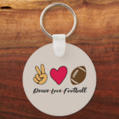 Porte-clés Peace cool amour football sports (Recto)