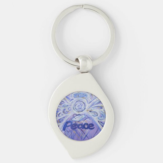 Porte-clés Peace Guardian Angel Word Porte - clés personnalis (Devant)