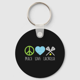 Porte-clés Peace Losse Lacrosse Cool Lax Joueur gardien de bu