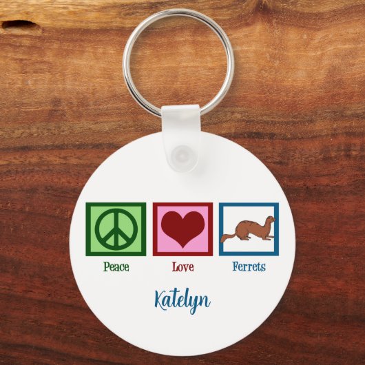 Porte-clés Peace Love (Verso)