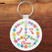 Porte-clés Peace Love (Recto)