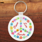 Porte-clés Peace Love (Recto)