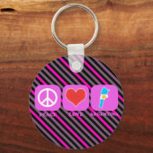 Porte-clés Peace Love Argentina (Recto)