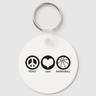 Porte-clés Peace Love Basket
