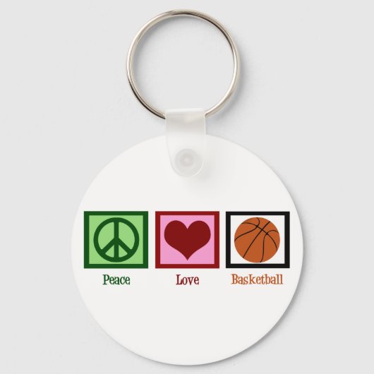 Porte-clés Peace Love Basket (Recto)